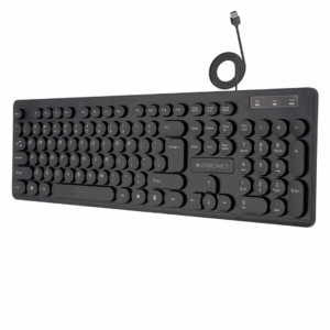 Zebronics K24 USB Keyboard – Slim, silent & durable with 8M keystrokes.