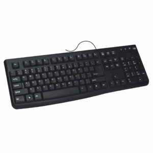 TVS Champ Plus Wired Keyboard – 10M keystrokes, bold laser-etched keys.