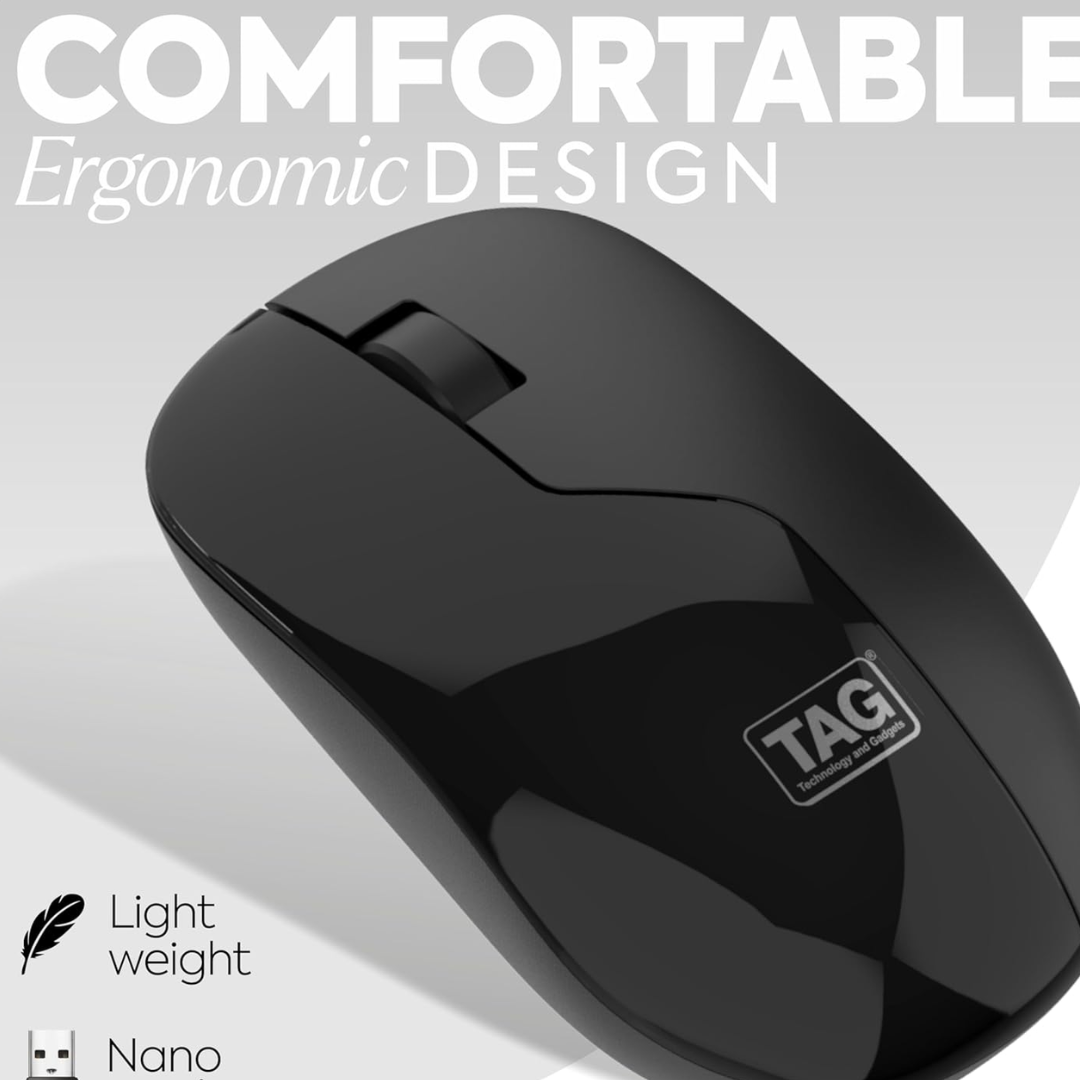 TAG WIRELESS MOUSE WM600 BLACK - Image 2