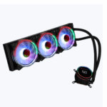 AIO360TB – 360mm AIO Liquid Cooler with Temperature Display – Black